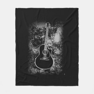 Grunge Guitar Graphic Guitarist Rock Musician Jazz Fleecedecke