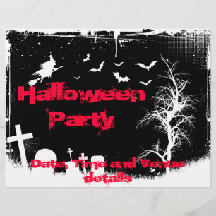 Grunge Halloween-Party Flyer