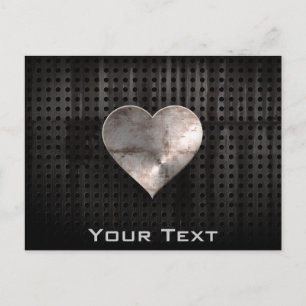 Grunge Heart Postkarte