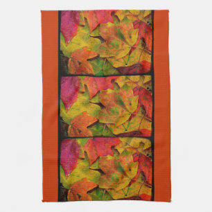 Grunge Herbstlaube Küchentuch