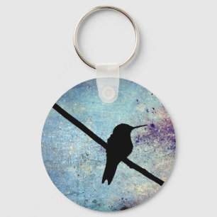 Grunge Hummingbird Schlüsselanhänger