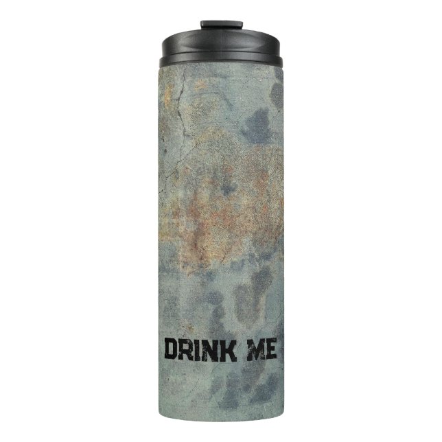 Grunge in grüner thermischer Tasse (Vorderseite)