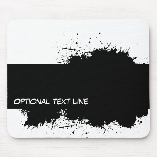 Grunge Ink Stain Template Mousepad (Vorne)