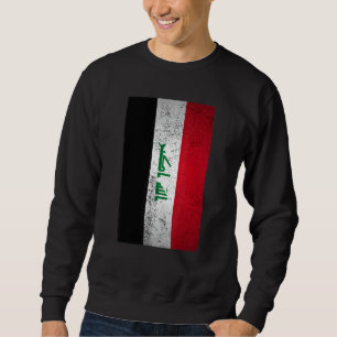 Grunge Irak Flag Retro Nahost Arabisch Kurdisch Sweatshirt