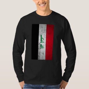 Grunge Irak Flag Retro Nahost Arabisch Kurdisch T-Shirt