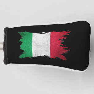 Grunge Italy flagge, Brush stroke, Italy flagge Golf Headcover