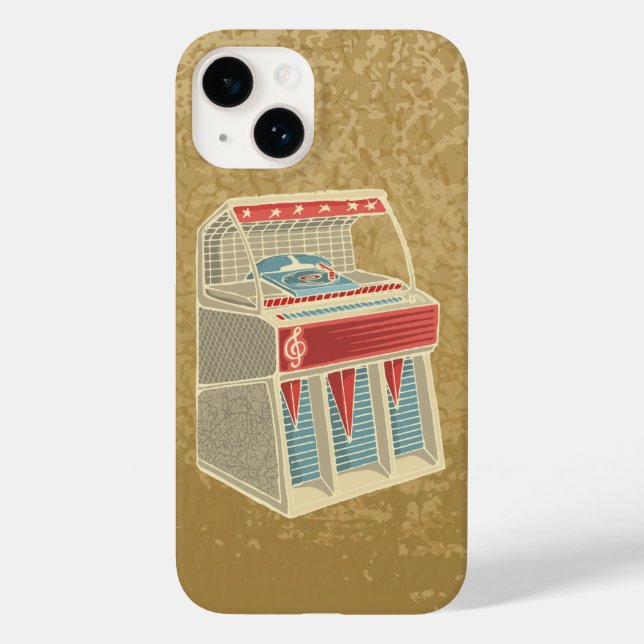 Grunge Jukebox Case-Mate iPhone Hülle (Rückseite)