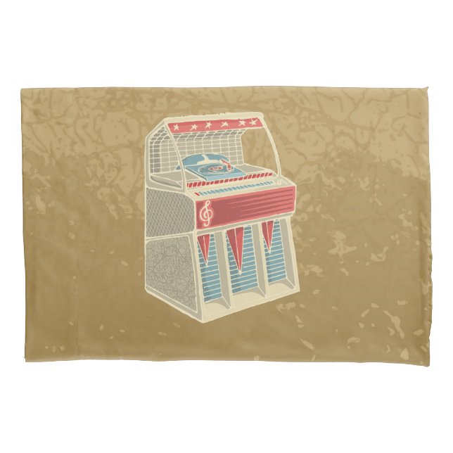 Grunge Jukebox Kissenbezug (Vorderseite)