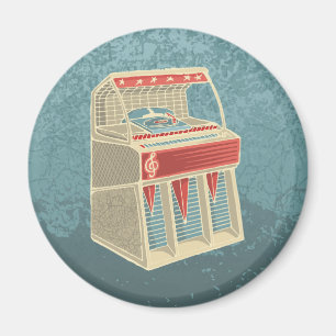 Grunge Jukebox Magnet