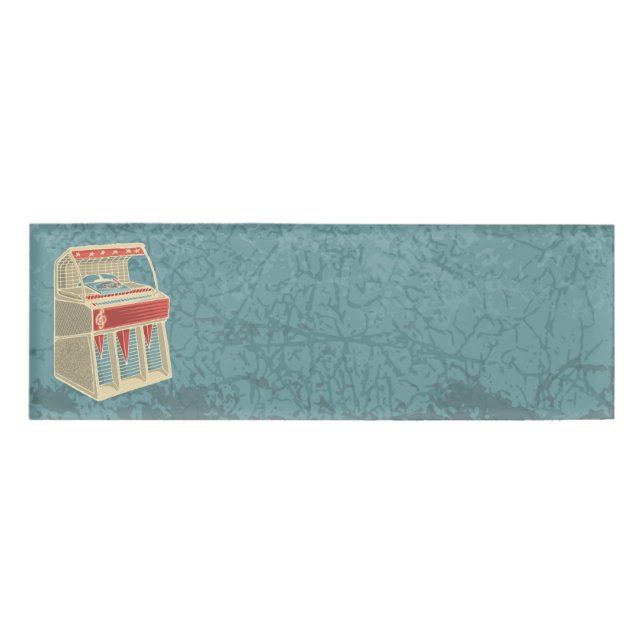 Grunge Jukebox Namenschild (Vorderseite)