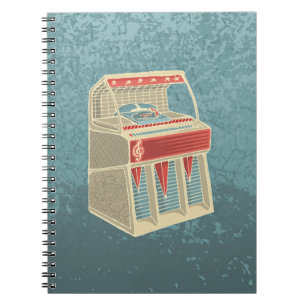 Grunge Jukebox Notizblock