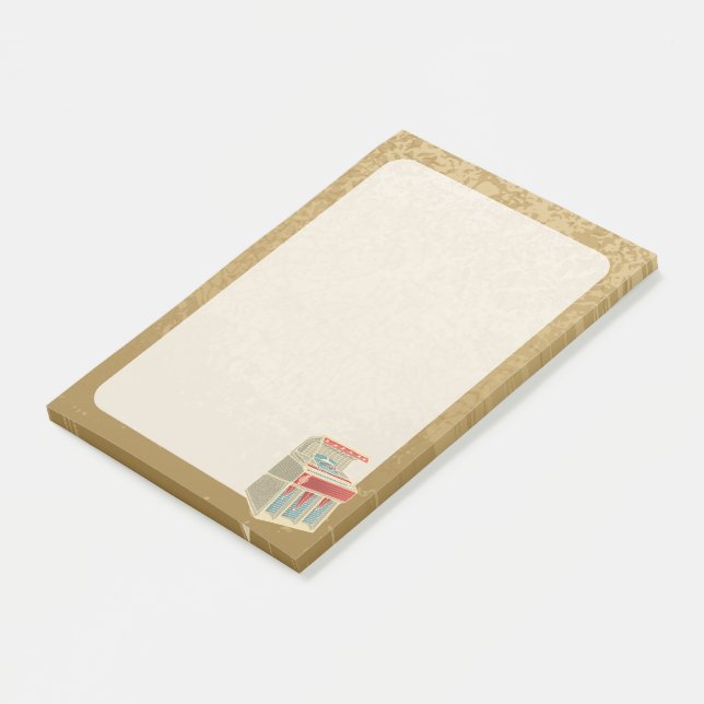 Grunge Jukebox Post-it Klebezettel (angewinkelt)