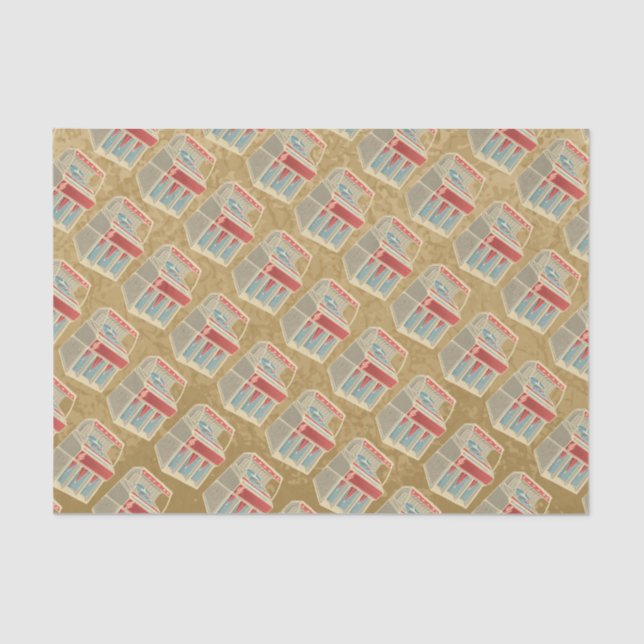 Grunge Jukebox Seidenpapier (Vorderseite)