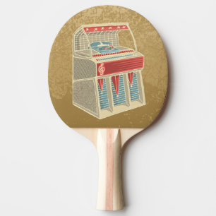 Grunge Jukebox Tischtennis Schläger