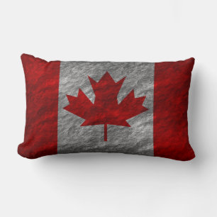 Grunge Kanadische Flagge 3 Lendenkissen