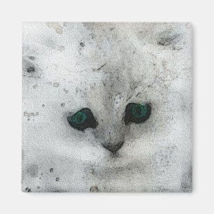 Grunge Kitten Magnet
