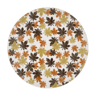 Grunge Leaf: Nahtloses Hintergrundmuster. Schneidebrett