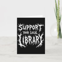 Grunge-Lesestütze Lokale Bibliothek Gothic