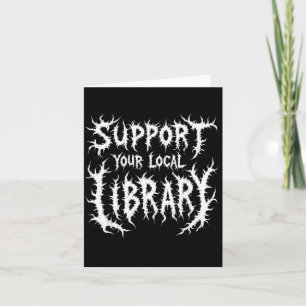 Grunge-Lesestütze Lokale Bibliothek Gothic Karte