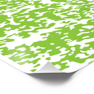 Grunge Lime Green Pattern - Sommer Abstrakte Dekor Poster