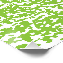 Grunge Lime Green Pattern - Sommer Abstrakte Dekor Poster