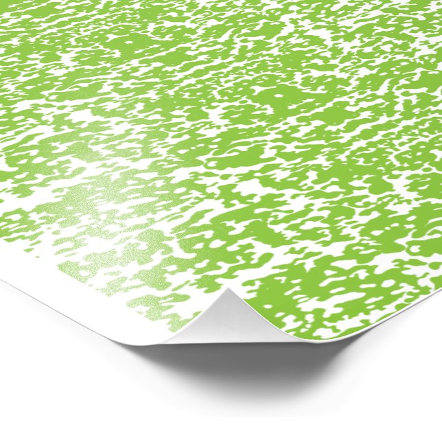 Grunge Lime Green Pattern - Summer Abstract Decor Fotodruck (Ecke)