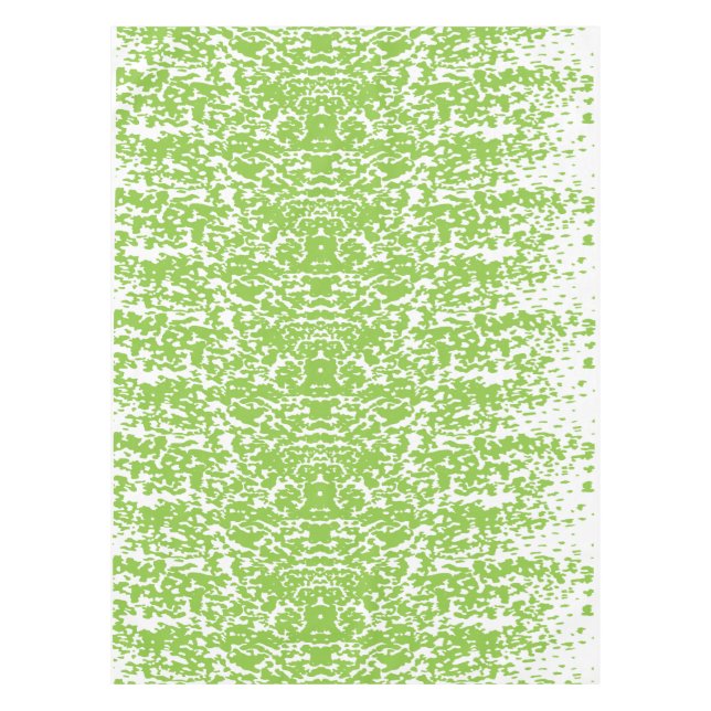 Grunge Lime Green Pattern - Summer Abstract Decor Tischdecke (Vorderseite)