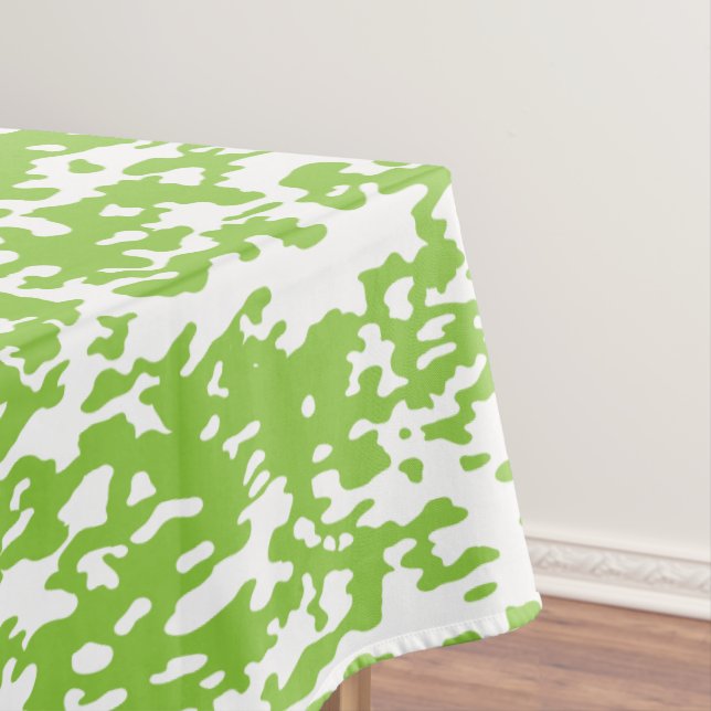 Grunge Lime Green Pattern - Summer Abstract Decor Tischdecke (Beispiel)
