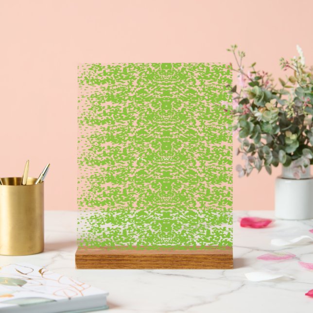 Grunge Lime Green Texture Acrylschild (Hochzeit)