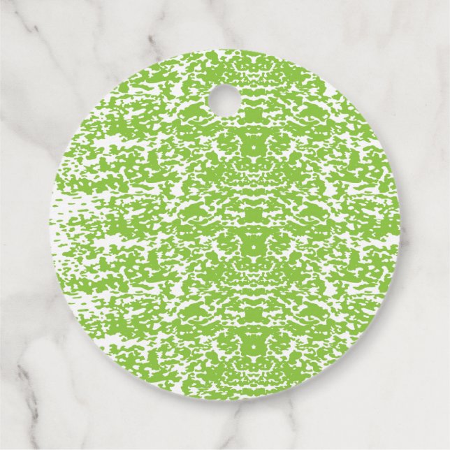 Grunge Lime Green Texture Geschenkanhänger (Rückseite)