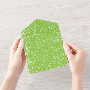 Grunge Limettengrüne Textur All In One Einladung