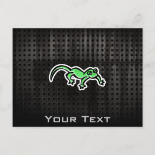 Grunge Lizard Postkarte