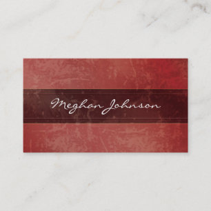 Grunge Marmor Red Trendy Business Card Visitenkarte