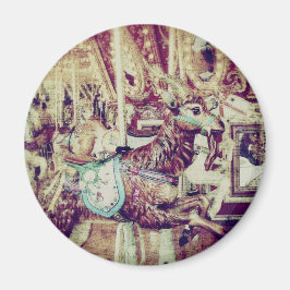 Grunge Merry-Go-Round-Goat Magnet
