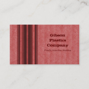 Grunge Metal Business Card, Red Visitenkarte