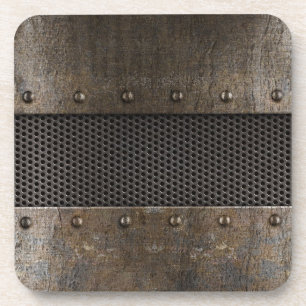 Grunge-Metal-Hintergrund Untersetzer