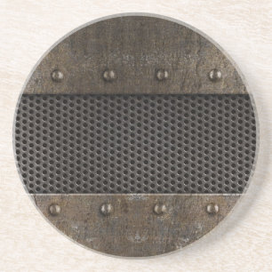 Grunge-Metal-Hintergrund Untersetzer