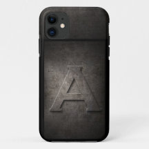 Grunge Metal Monogram für seinen iPhone Case