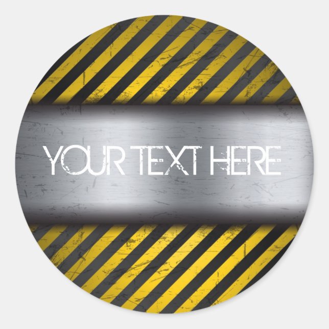 Grunge Metal Sticker (Vorderseite)