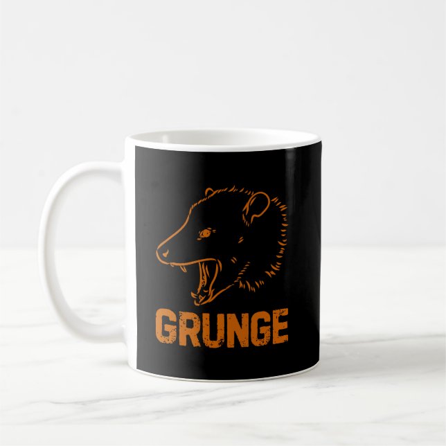 Grunge mit Opossum Kaffeetasse (Links)