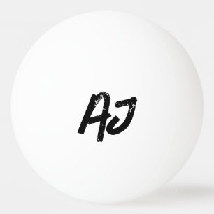 Grunge Monogram Man Tischtennisball