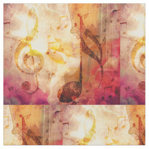 Grunge-Musiknote mit Geige Stoff