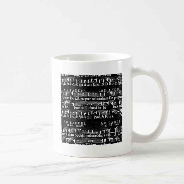Grunge-Musiknoten Tasse (Rechts)