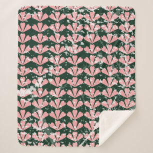 Grunge Muster Hintergrund, Herz, Blume, Rosa. T Sherpadecke