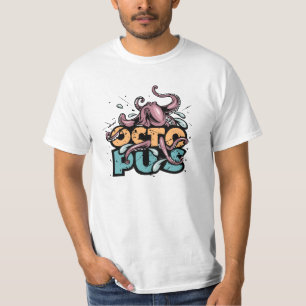 Grunge Octopus T - Shirt