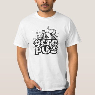 Grunge Octopus T - Shirt