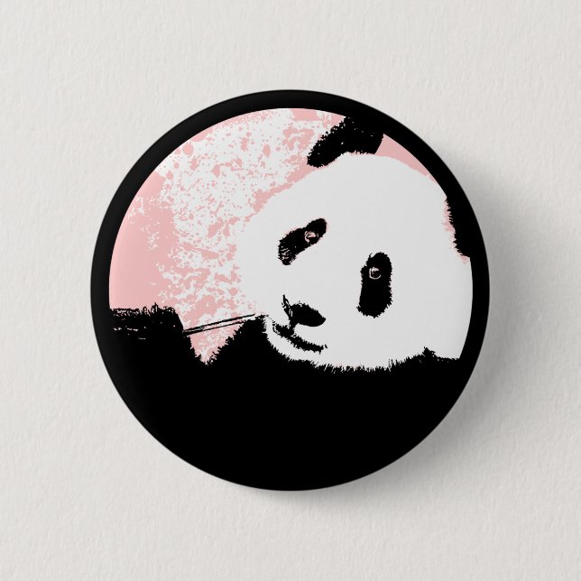Grunge Panda. Button (Vorderseite)