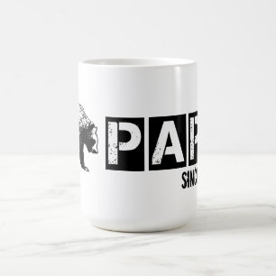 Grunge Papa Bär seit 2014, Schwarz Tasse