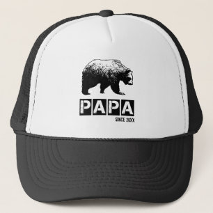 Grunge Papa Bär Seit Jahr Vaterschaft Truckerkappe