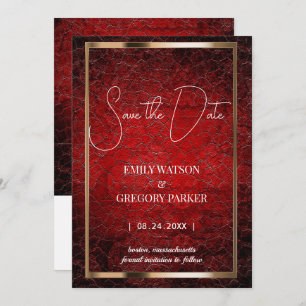 Grunge Patina roter Vintager Hintergrund Save the Save The Date